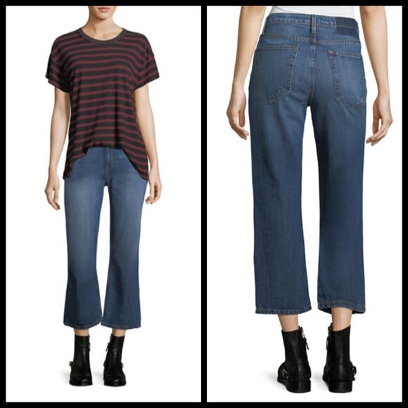 💕THE GREAT💕 The Relaxed Nerd Crop Flare Jeans 30 - Picture 6 of 15